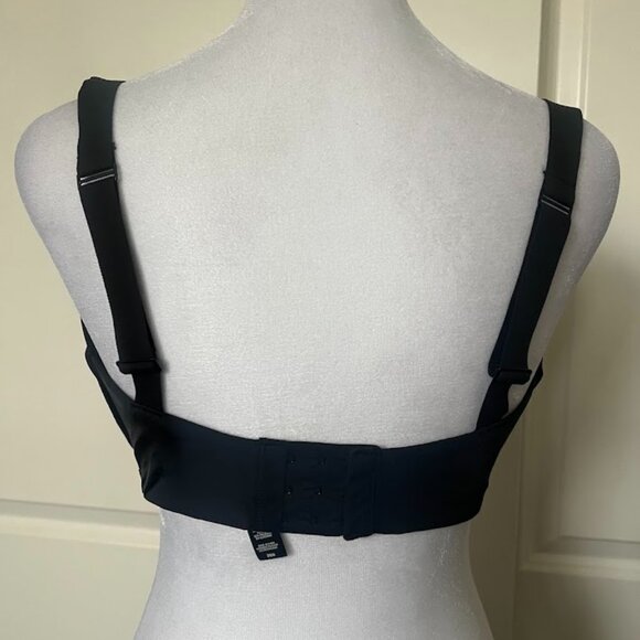 SKIMS Black Wireless Lined T-shirt Adjustable Straps Demi Bra Size 36H - Picture 5 of 7